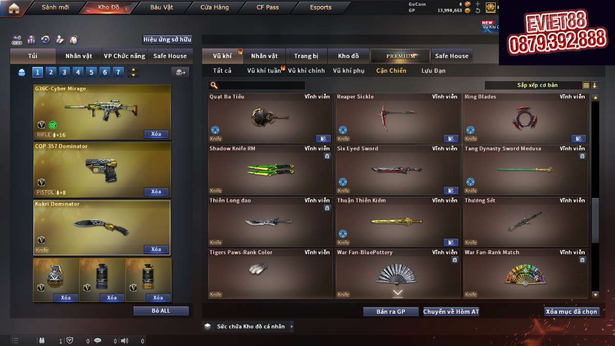 shop acc cf uy tin gia re